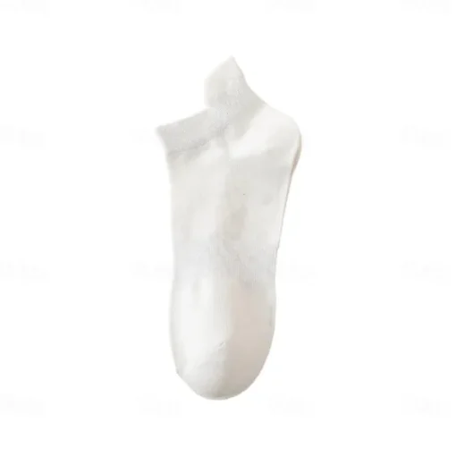 Men 1 Pair Socks No Show & Liner Socks Black White Color Solid Color Plain School Formal Outdoor Thin Summer Spring Fall Daily Casual