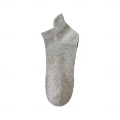 Men 1 Pair Socks No Show & Liner Socks Black White Color Solid Color Plain School Formal Outdoor Thin Summer Spring Fall Daily Casual
