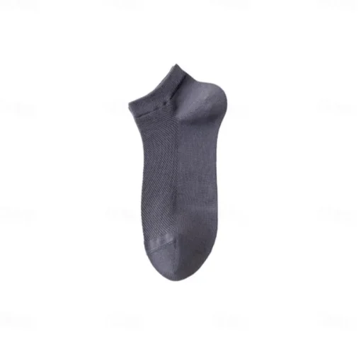 Men 1 Pair Socks No Show & Liner Socks Black White Color Plain School Formal Outdoor Thin Summer Spring Fall All Seasons Daily Casual
