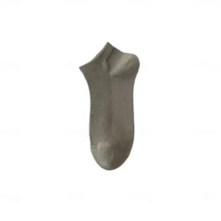 Men 1 Pair Socks No Show & Liner Socks Black White Color Plain School Formal Outdoor Thin Summer Spring Fall All Seasons Daily Casual