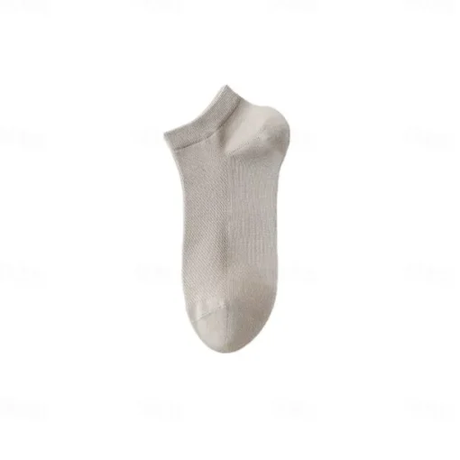 Men 1 Pair Socks No Show & Liner Socks Black White Color Plain School Formal Outdoor Thin Summer Spring Fall All Seasons Daily Casual