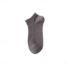 Men 1 Pair Socks No Show & Liner Socks Black White Color Plain School Formal Outdoor Thin Summer Spring Fall All Seasons Daily Casual