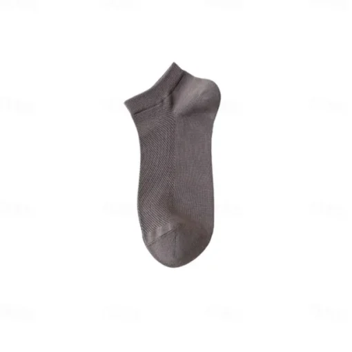 Men 1 Pair Socks No Show & Liner Socks Black White Color Plain School Formal Outdoor Thin Summer Spring Fall All Seasons Daily Casual