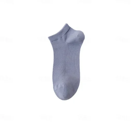Men 1 Pair Socks No Show & Liner Socks Black White Color Plain School Formal Outdoor Thin Summer Spring Fall All Seasons Daily Casual