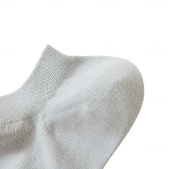 Men 1 Pair Socks No Show & Liner Socks Black White Color Plain School Formal Outdoor Thin Summer Spring Fall Daily Casual