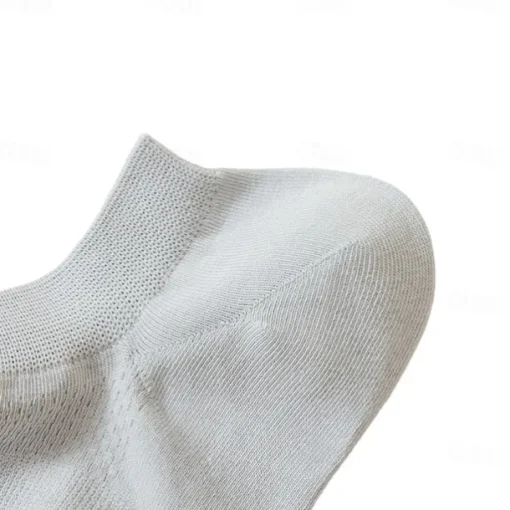 Men 1 Pair Socks No Show & Liner Socks Black White Color Plain School Formal Outdoor Thin Summer Spring Fall Daily Casual