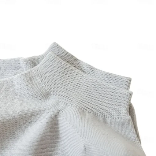 Men 1 Pair Socks No Show & Liner Socks Black White Color Plain School Formal Outdoor Thin Summer Spring Fall Daily Casual