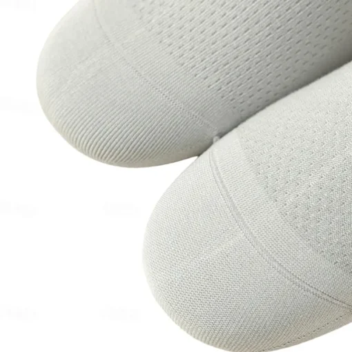Men 1 Pair Socks No Show & Liner Socks Black White Color Plain School Formal Outdoor Thin Summer Spring Fall Daily Casual