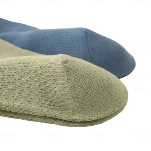 Men 1 Pair Socks No Show & Liner Socks Black White Color Plain School Formal Outdoor Thin Summer Spring Fall Daily Casual