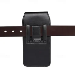 Men Cellphone Loop Holster Case Belt Waist Bag Props PU Leather Purse Phone Wallet Vintage Belt Mobile Phone Protective Sheath