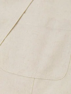 Men Linen Blazer Sport Coat Casual Daily Vacation Spring & Summer Cotton And Linen Solid Color Comfy Single Breasted Two-button Blazer White Beige Light Blue