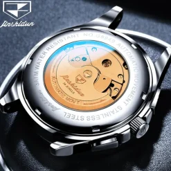 Men Mechanical Watch Fashion Casual Wristwatch Automatic Self-winding Moon phase Luminous Calendar Steel Watch