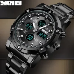 Men Mechanical Watch Luxury Large Dial Waterproof Stainless Steel Watch