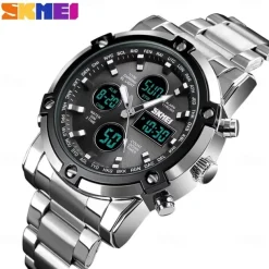Men Mechanical Watch Luxury Large Dial Waterproof Stainless Steel Watch