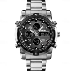 Men Mechanical Watch Luxury Large Dial Waterproof Stainless Steel Watch