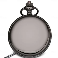 Men Pocket Watch Hollow Engraving Stainless Steel Watch