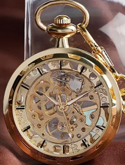 Men Pocket Watch Large Dial Titanium Alloy Watch