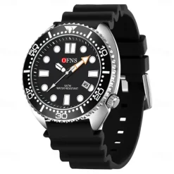 Men Quartz Watch Minimalist Fashion Casual Wristwatch Luminous Calendar Waterproof World Time Rubber Watch