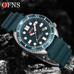 Men Quartz Watch Minimalist Fashion Casual Wristwatch Luminous Calendar Waterproof World Time Rubber Watch