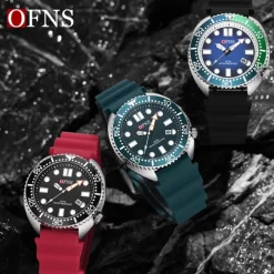 Men Quartz Watch Minimalist Fashion Casual Wristwatch Luminous Calendar Waterproof World Time Rubber Watch