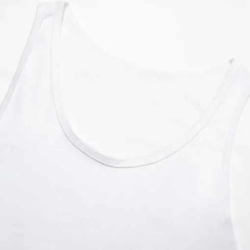 Men Sleeveless Round Summer Solid Color Vacation Daily Casual Plain Outdoor Vacation Home White Light Blue Top Tee for Men