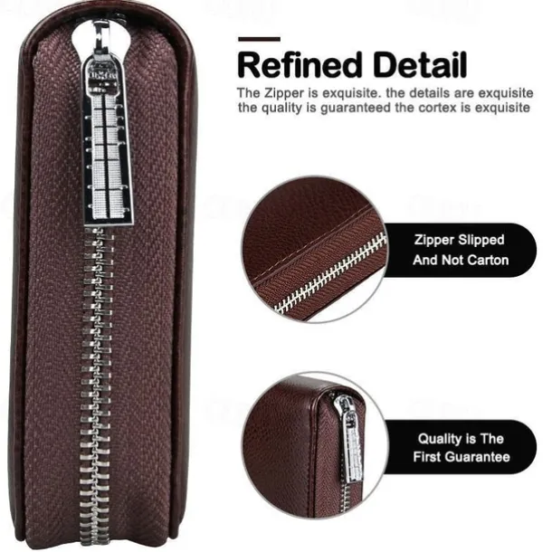 Men Women Credit Card HolderRFID Blocking Wallet 36 Card Slots Zipper Purse Long Clutch large Capacity Purse Wallet Phone Bag