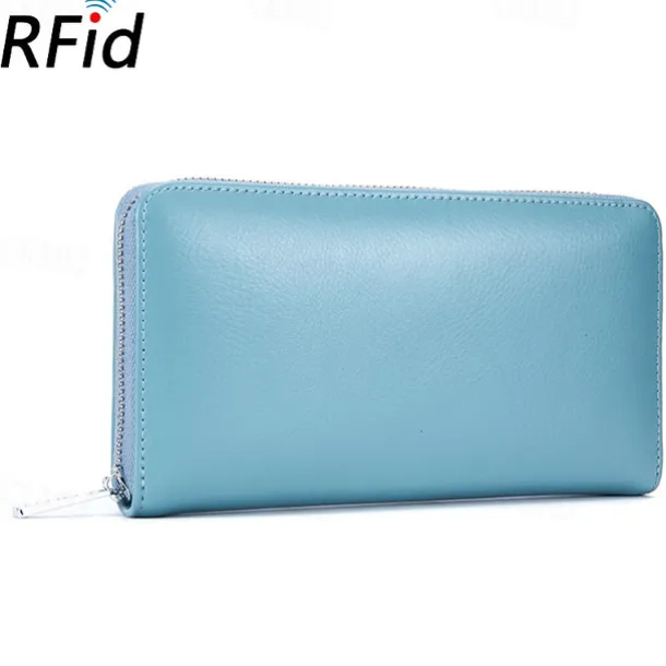 Men Women Credit Card HolderRFID Blocking Wallet 36 Card Slots Zipper Purse Long Clutch large Capacity Purse Wallet Phone Bag