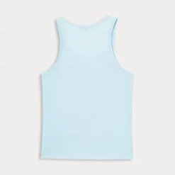 Men's 100% Cotton 3D Print Tank Top Graphic Fashion Outdoor Casual Vest Top Undershirt Street Casual Daily T shirt White Blue Sleeveless Crew Neck Shirt Spring & Summer Clothing Apparel