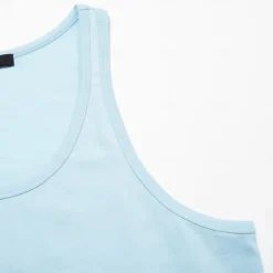 Men's 100% Cotton 3D Print Tank Top Graphic Fashion Outdoor Casual Vest Top Undershirt Street Casual Daily T shirt White Blue Sleeveless Crew Neck Shirt Spring & Summer Clothing Apparel