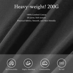 Men's 100% Cotton Fashion Outdoor Casual T shirt Tee Tee Top Street Casual Daily T shirt Dark Gray Short Sleeve Crew Neck Shirt Spring & Summer Clothing Apparel