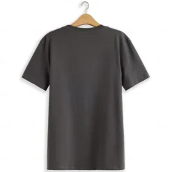 Men's 100% Cotton Fashion Outdoor Casual T shirt Tee Tee Top Street Casual Daily T shirt Dark Gray Short Sleeve Crew Neck Shirt Spring & Summer Clothing Apparel