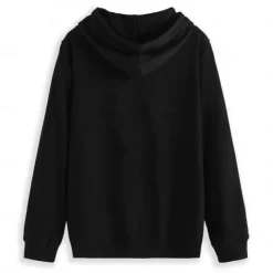 Men's 100% Cotton Full Zip Hoodie Black White Hooded Graphic Zipper Pocket Sports & Outdoor Casual Daily Streetwear Cool Designer Spring Fall Clothing Apparel Hoodies Sweatshirts