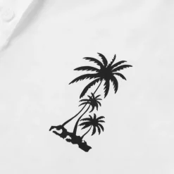 Men's 100% Cotton Graphic Shirt Coconut Tree White Blue Gray T shirt Tee Henley Shirt Fashion Classic Shirt Short Sleeve Comfortable Tee Street Vacation Summer Fashion Designer Clothing