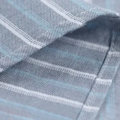 Men's 100% Cotton Oxford Shirt grey blue Light Green Pink Purple Long Sleeve Striped Button Down Collar School Wedding Buttons Clothing Apparel Neutral Fashion Daily