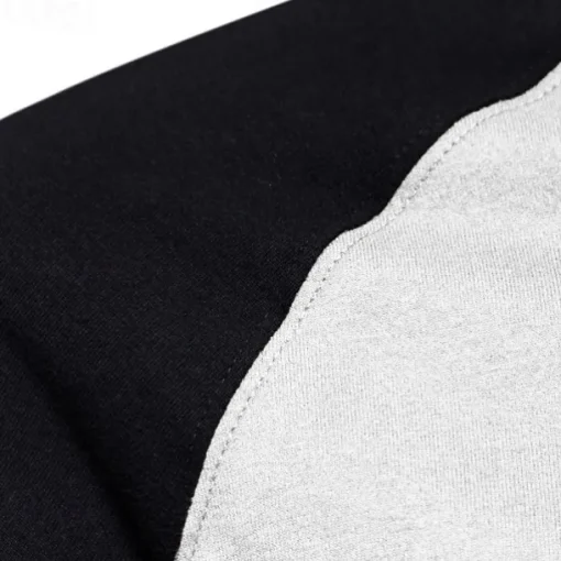 Men's 100% Cotton T shirt Crew Neck School Training Long Sleeve Color Block Clothing Apparel Warm Vacation Neutral Fashion