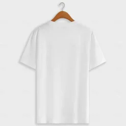 Men's 100% Cotton T Shirt Solid Color Crew Neck School Training Short Sleeve Crewneck Clothing Apparel Elegant Neutral Daily