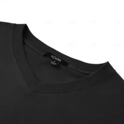 Men's 100% Cotton T shirt Tee Tee Top Plain V Neck Street Vacation Short Sleeves Clothing Apparel Fashion Designer Classic