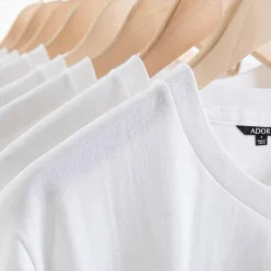 Men's 100% Cotton T shirt Tee Solid Color V Neck non-printing Sports & Outdoor Short Sleeve V Neck Clothing Apparel Daily