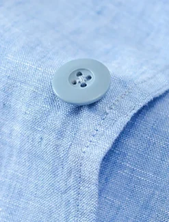 Men's 100% Linen Blazer Jacket Wedding Party Anniversary Summer Spring Linen Solid Color Single Breasted One-button Blazer Blue Beige