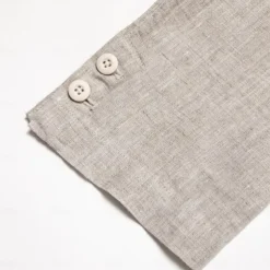 Men's 100% Linen Blazer Jacket Wedding Party Casual Elegant Vacation Summer Spring Linen Blue Linen Blazer Solid Color Single Breasted Two-button Blazer Blue Beige