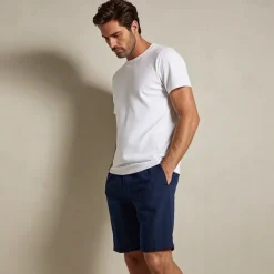 Men's 100% Linen Shorts Linen Shorts Beach Shorts Tie Front Elastic Waist Plain Breathability Comfortable Short Daily Beach Vacation Casual Beige
