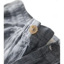 Men's 100% Linen Shorts Solid Color Above Knee Daily Vacation Ethnic Style Blue Khaki