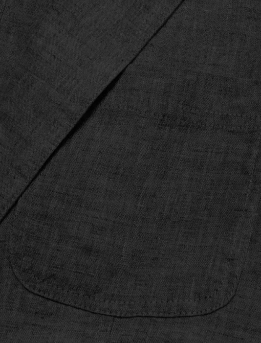 Men's 100% Linen Suits Linen Blazer Formal Wedding Party Lined Daily Coats / Jackets Spring & Fall Linen Solid Color Button Pocket Comfy Open Front Blazer Navy Blue