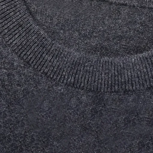 Men's 100% Merino Wool Crewneck Sweater Vest Solid Color Crew Neck Knitwear Elegant School Formal Clothing Apparel Spring Fall Black Navy Blue S M L