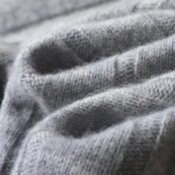 Men's 100% Merino Wool Pullover Sweater Vest Knit Vertical Stripes V Neck Knitwear Elegant Outdoor Home Clothing Apparel Fall Winter Black Orange S M L