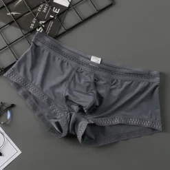 Men's 3 Pack Boxer Briefs Underwear Basic Panties Boxers Underwear Basic Nylon Pure Color Mid Waist Black White