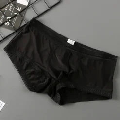 Men's 3 Pack Boxer Briefs Underwear Basic Panties Boxers Underwear Basic Nylon Pure Color Mid Waist Black White