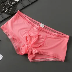 Men's 3 Pack Boxer Briefs Underwear Basic Panties Boxers Underwear Basic Nylon Pure Color Mid Waist Black White