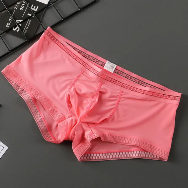 Men's 3 Pack Boxer Briefs Underwear Basic Panties Boxers Underwear Basic Nylon Pure Color Mid Waist Black White