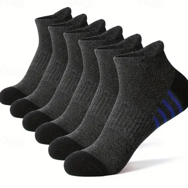 Men's 5 Pack Multi Packs Socks Ankle Socks Low Cut Socks Running Socks Casual Socks Black White Color Color Block Sports & Outdoor Daily Vacation Basic Medium Summer Spring Fashion Casual